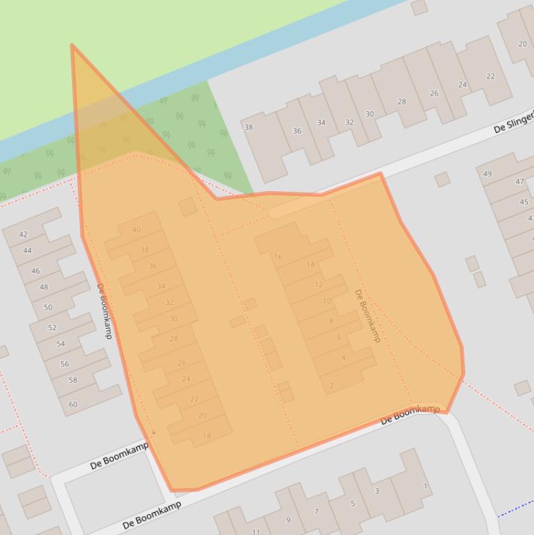 Kaart van postcodegebied 2421TM.