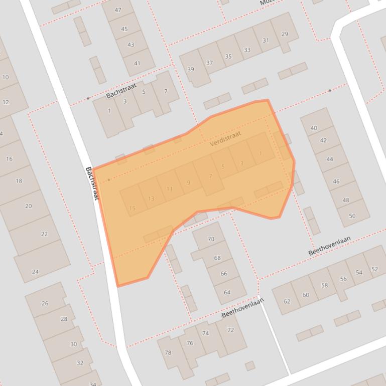 Kaart van postcodegebied 2421VA.
