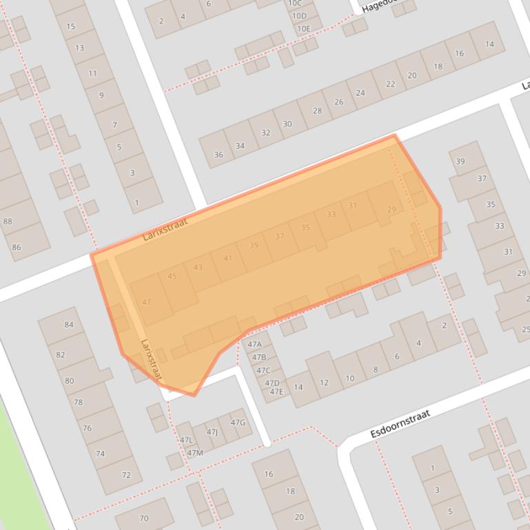 Kaart van postcodegebied 2421VM.