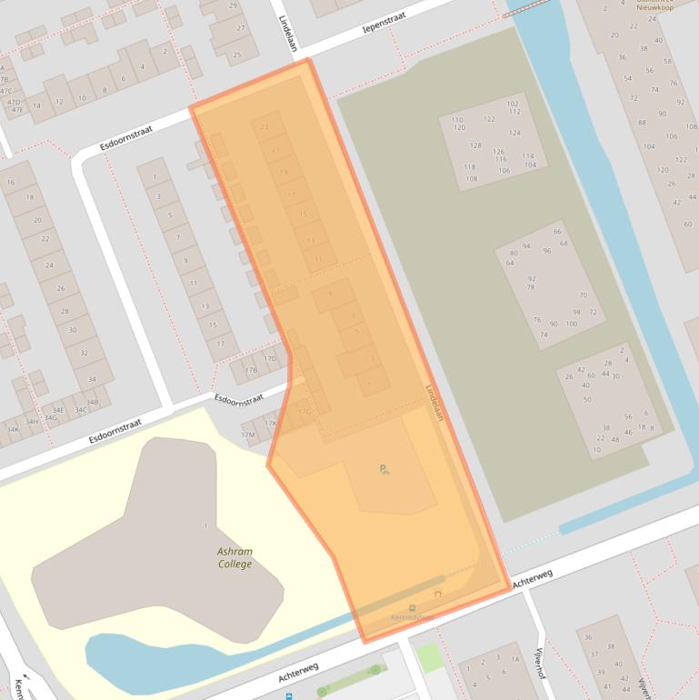 Kaart van postcodegebied 2421VR.