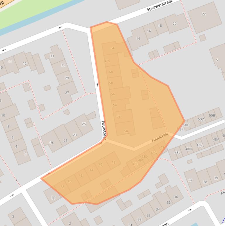 Kaart van postcodegebied 2421XT.
