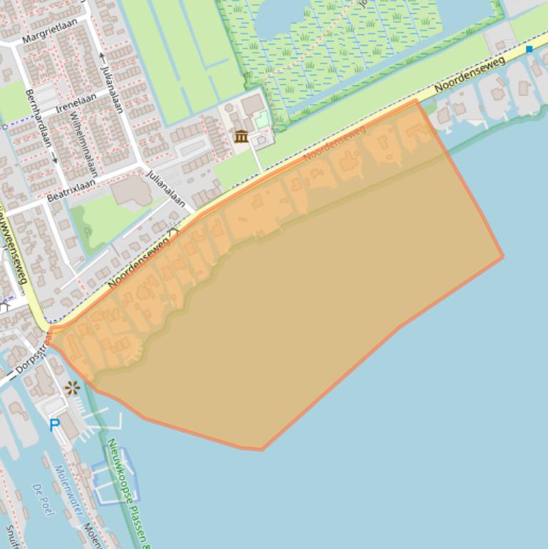 Kaart van postcodegebied 2421XX.