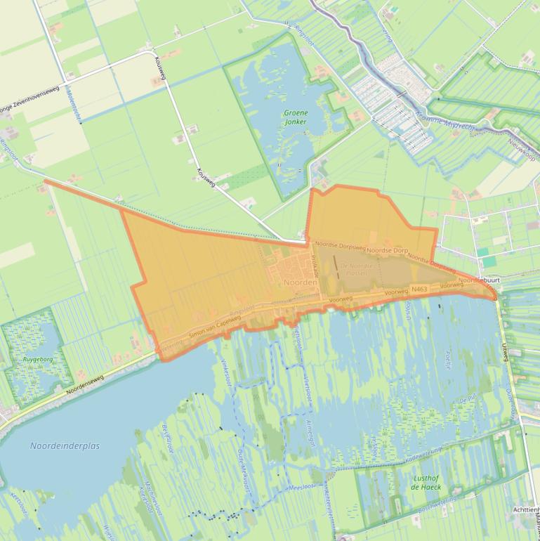 Kaart van postcodegebied 2431.
