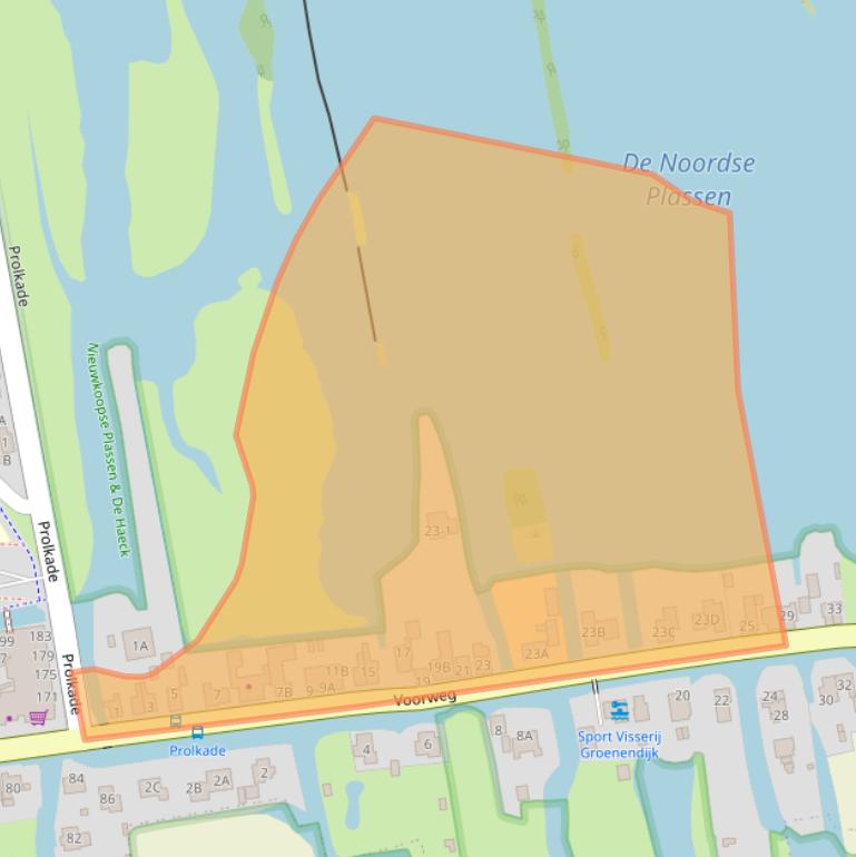 Kaart van postcodegebied 2431AL.