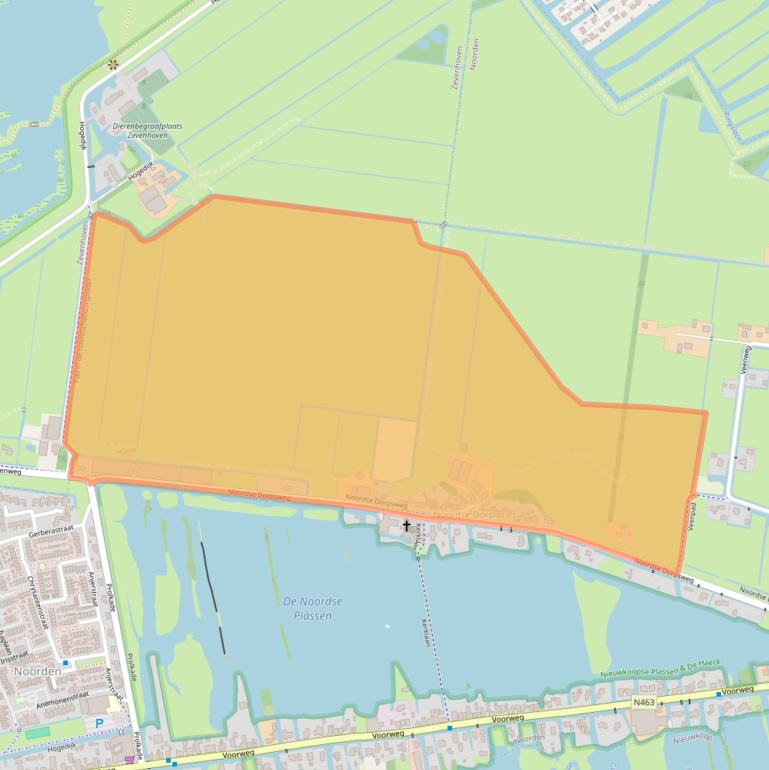 Kaart van postcodegebied 2431AS.