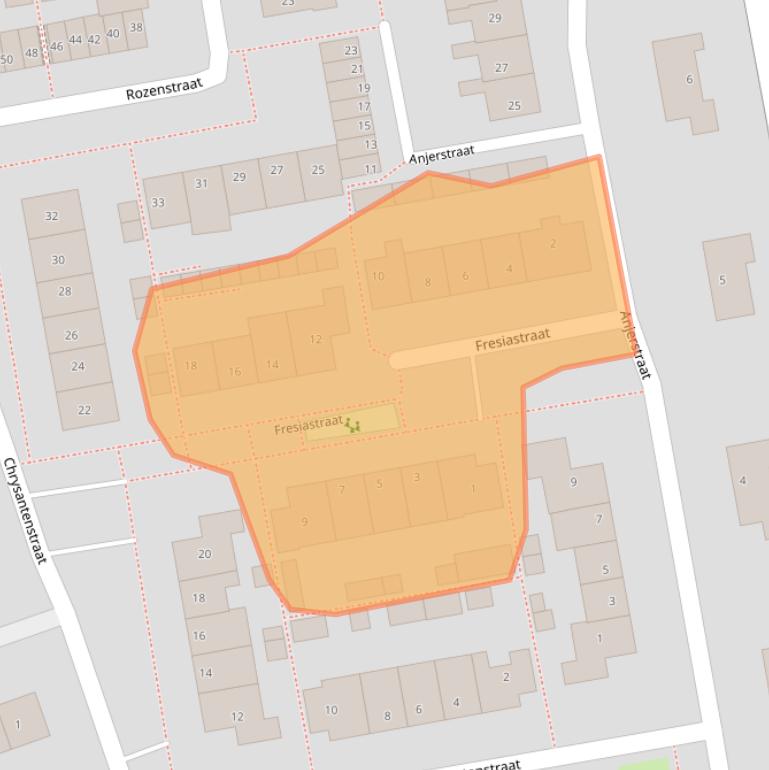Kaart van postcodegebied 2431XC.