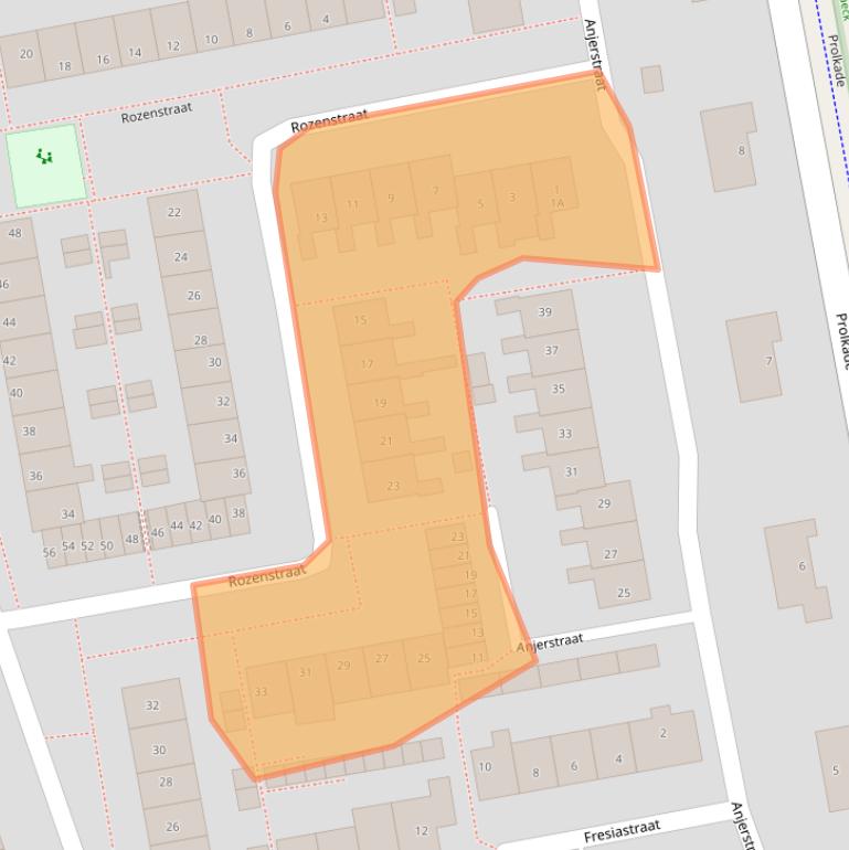 Kaart van postcodegebied 2431XD.