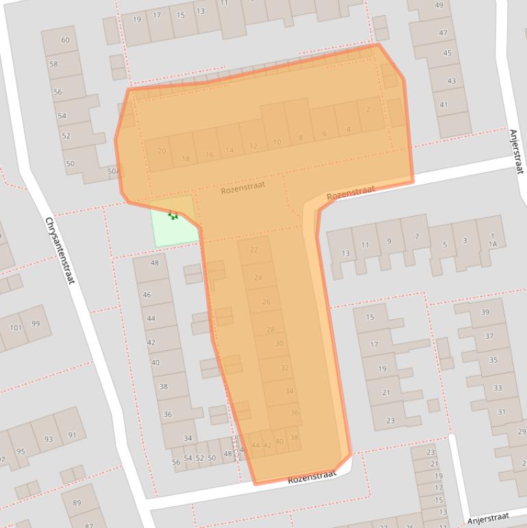 Kaart van postcodegebied 2431XE.