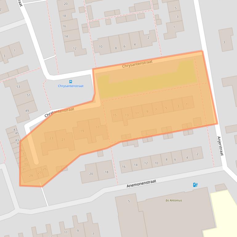 Kaart van postcodegebied 2431XG.