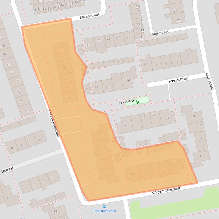 Kaart van postcodegebied 2431XK.