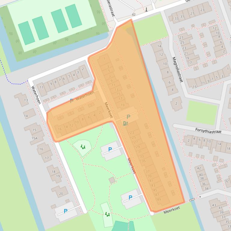 Kaart van postcodegebied 2431XP.