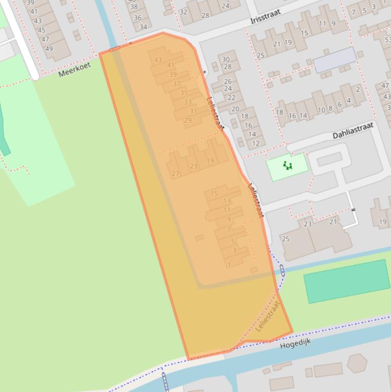 Kaart van postcodegebied 2431XS.