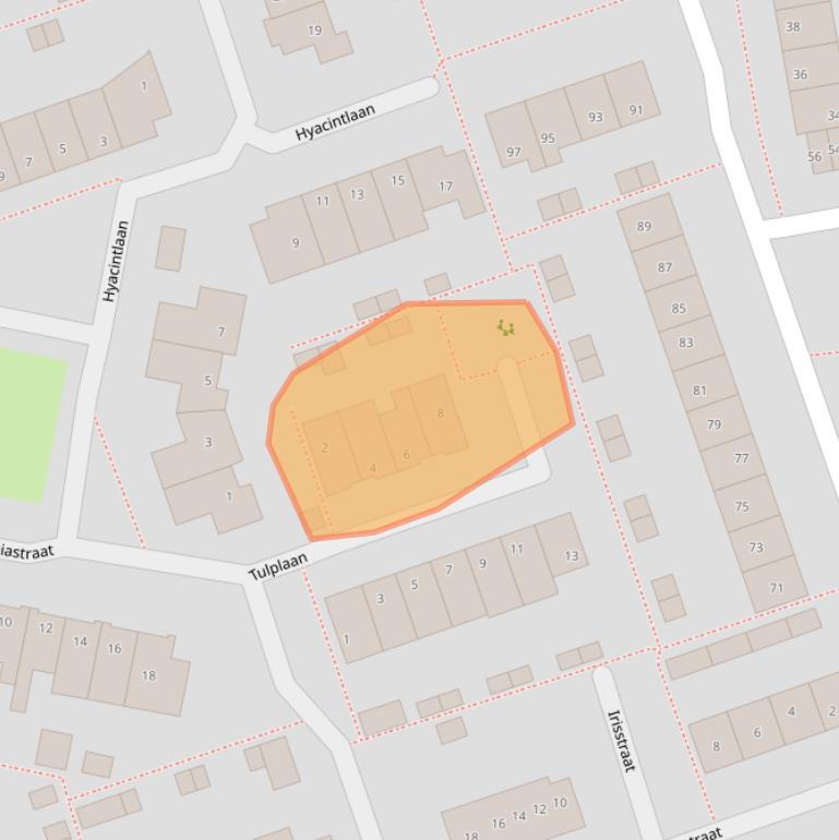 Kaart van postcodegebied 2431ZA.