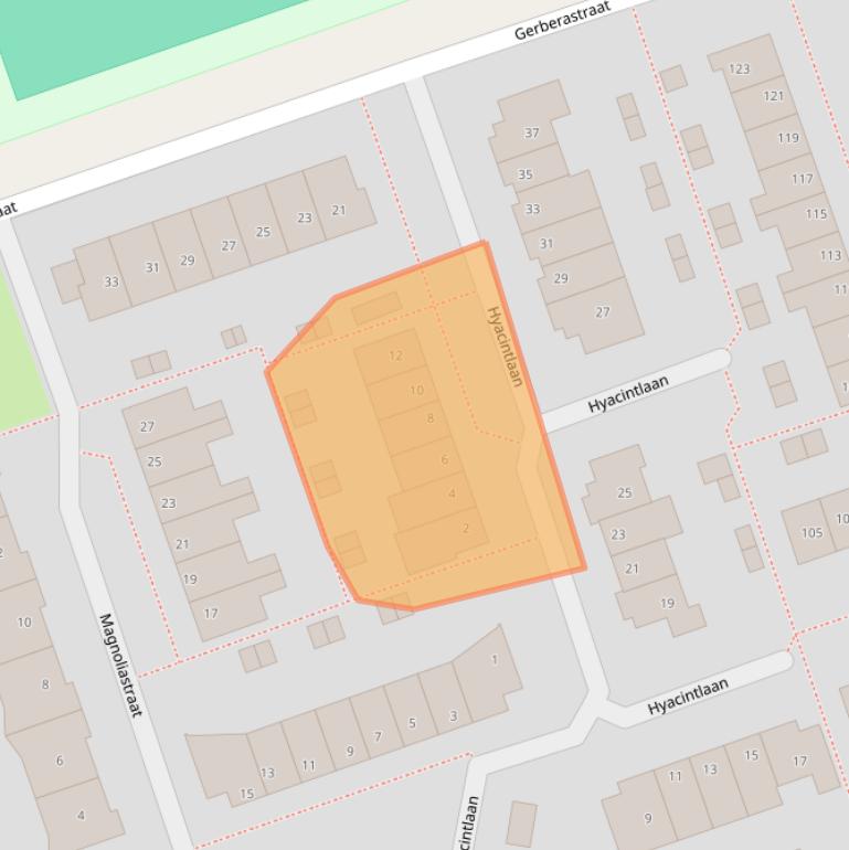 Kaart van postcodegebied 2431ZC.