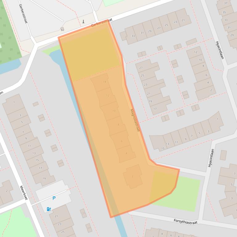 Kaart van postcodegebied 2431ZE.