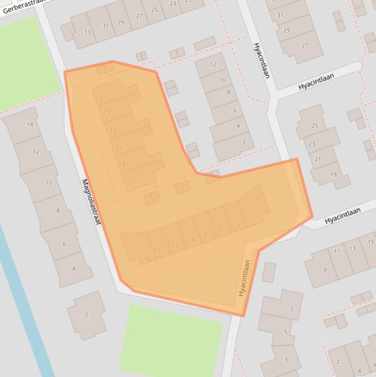 Kaart van postcodegebied 2431ZG.