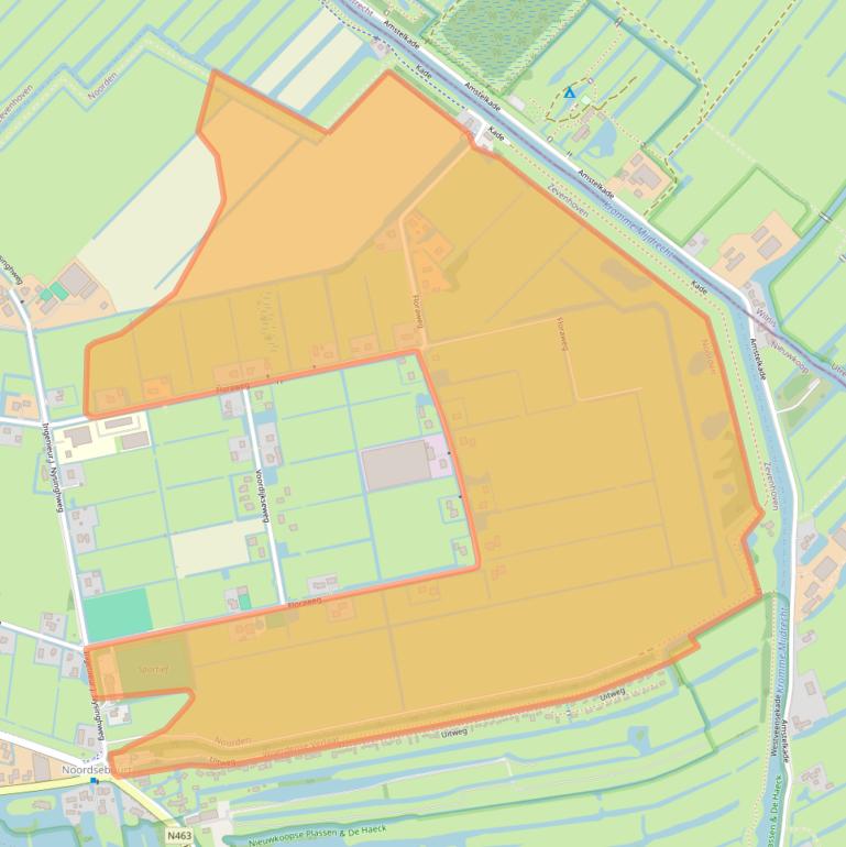 Kaart van postcodegebied 2432CD.