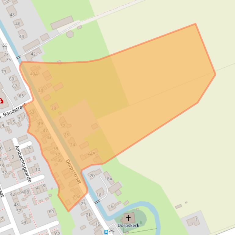 Kaart van postcodegebied 2435AK.