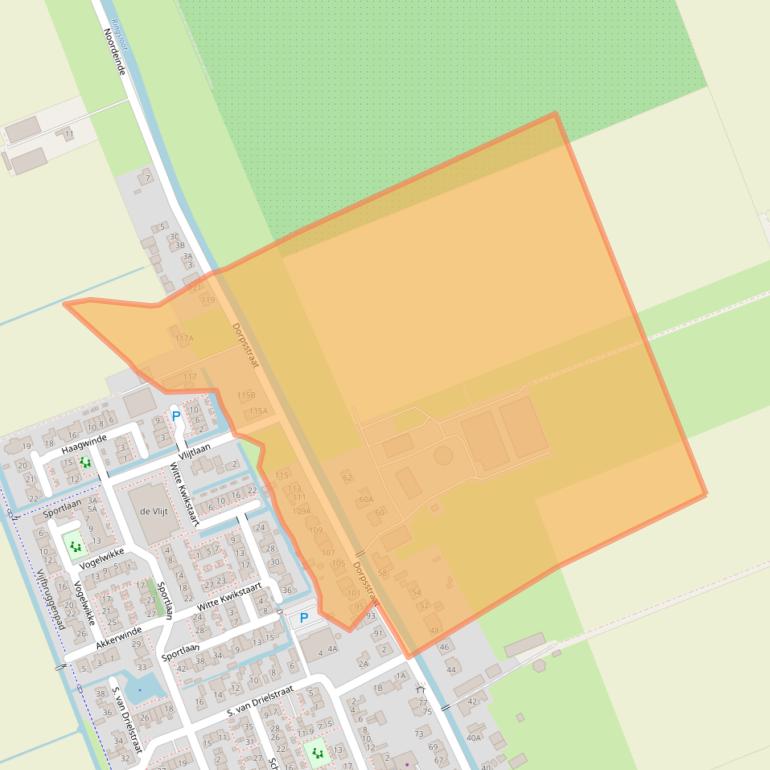 Kaart van postcodegebied 2435AM.