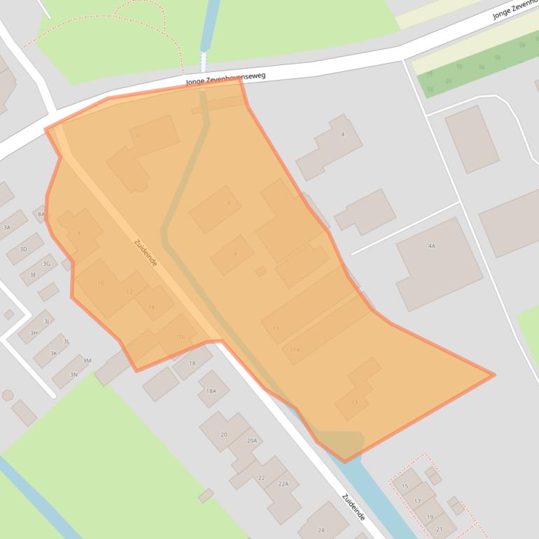 Kaart van postcodegebied 2435AR.