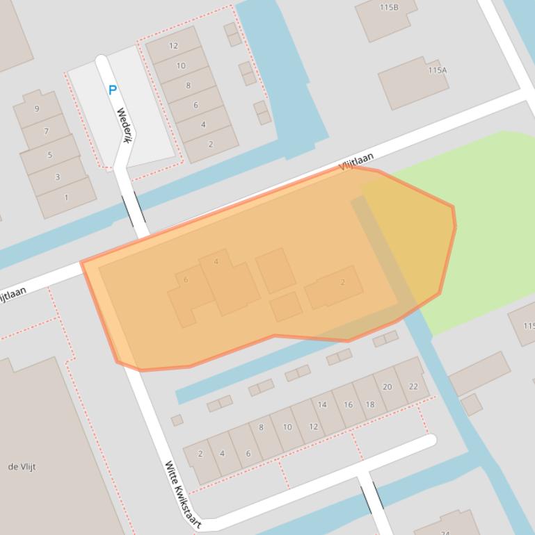 Kaart van postcodegebied 2435AW.