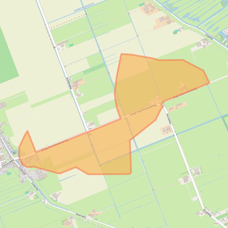 Kaart van postcodegebied 2435NA.