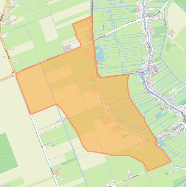 Kaart van postcodegebied 2435ND.