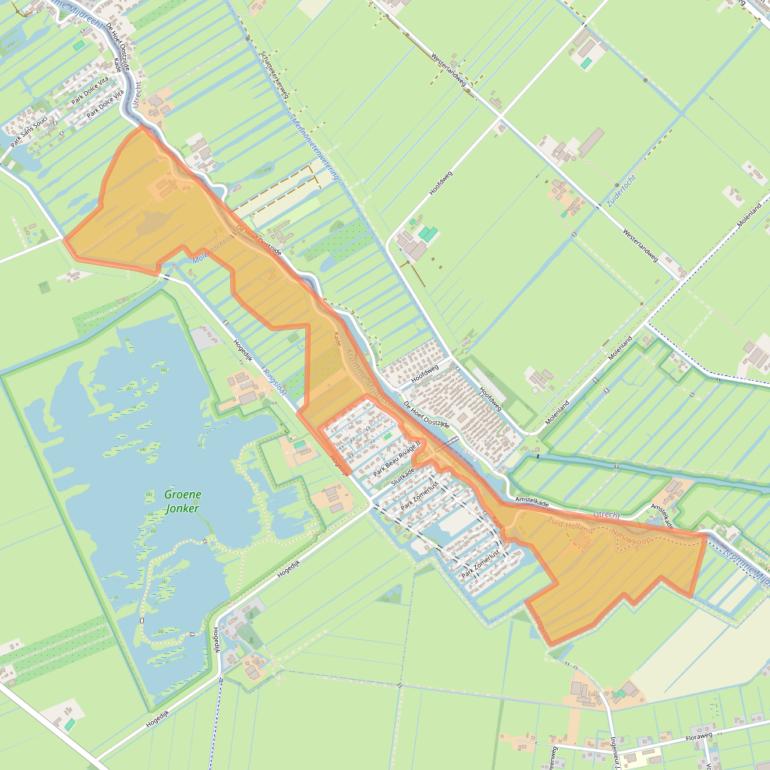 Kaart van postcodegebied 2435NN.