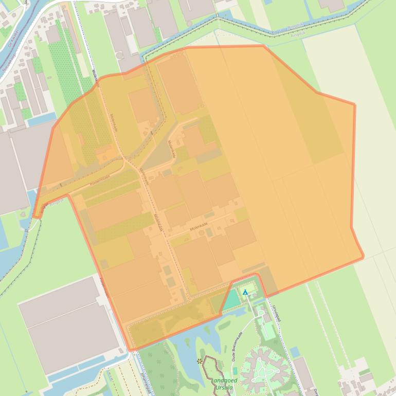 Kaart van postcodegebied 2441CM.