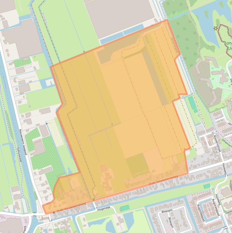 Kaart van postcodegebied 2441CW.