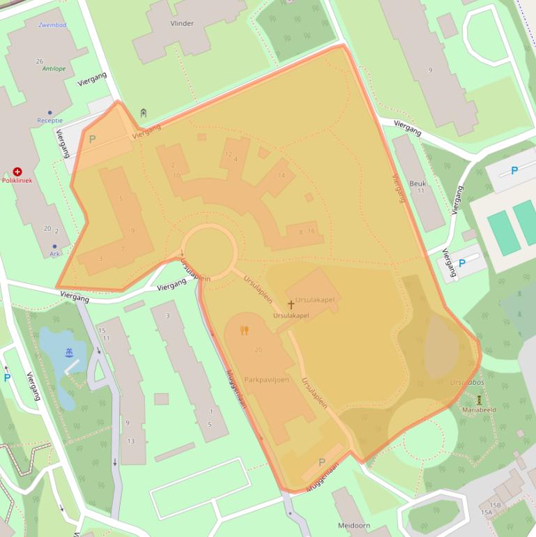 Kaart van postcodegebied 2441DV.