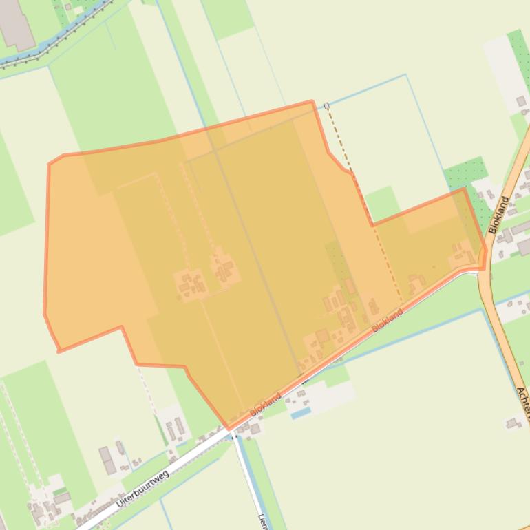 Kaart van postcodegebied 2441EC.