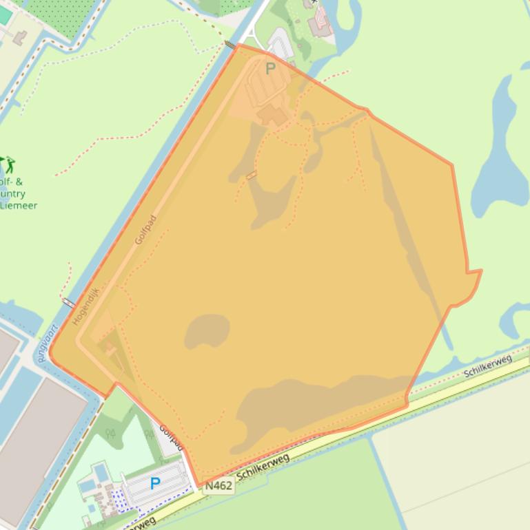 Kaart van postcodegebied 2441EW.