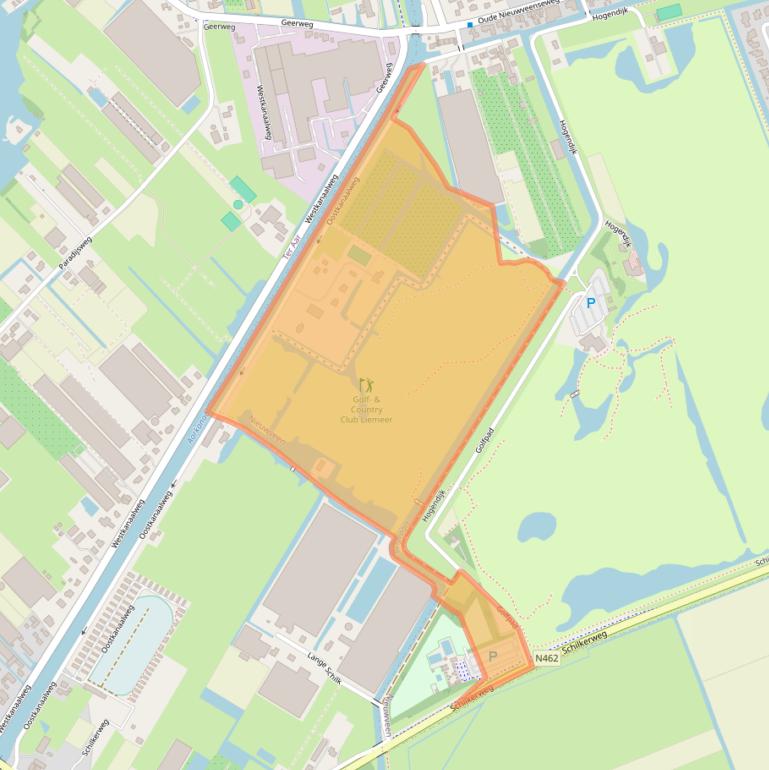 Kaart van postcodegebied 2441EZ.