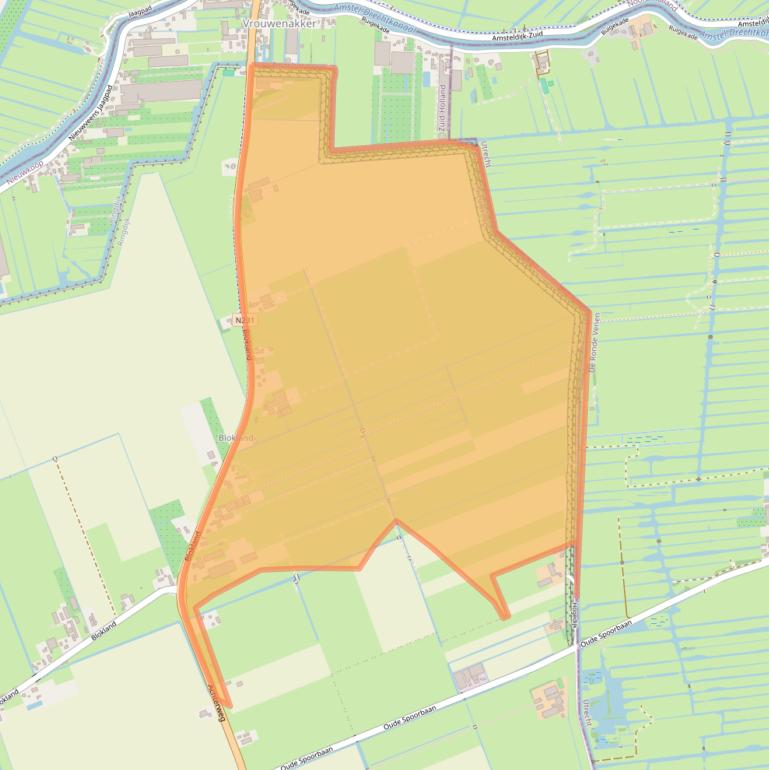 Kaart van postcodegebied 2441GG.