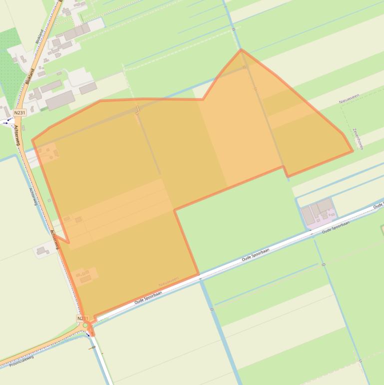 Kaart van postcodegebied 2441GH.