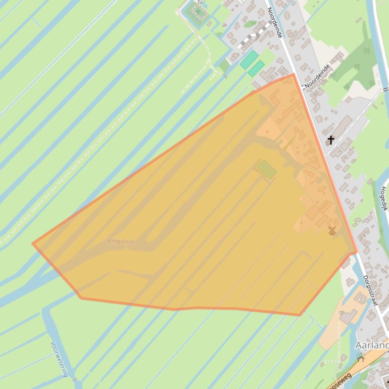 Kaart van postcodegebied 2445XG.