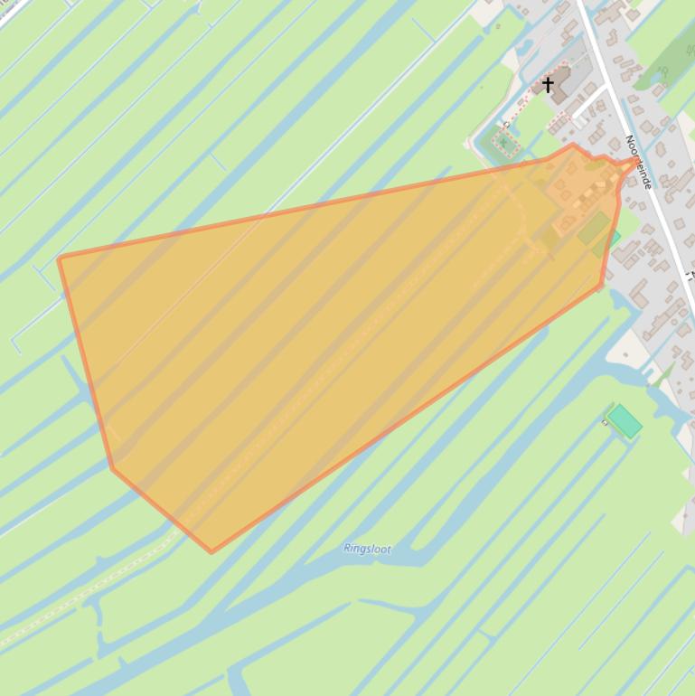 Kaart van postcodegebied 2445XH.