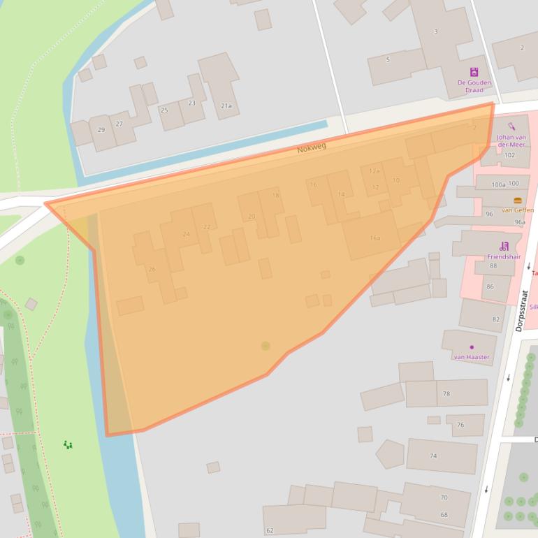 Kaart van postcodegebied 2451AM.