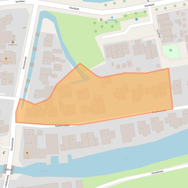 Kaart van postcodegebied 2451AV.