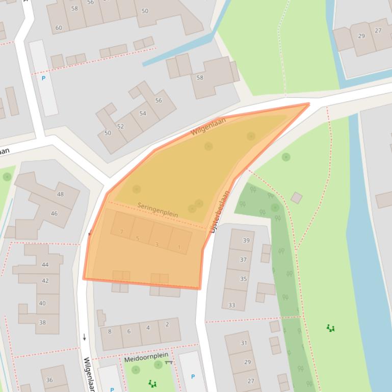 Kaart van postcodegebied 2451BR.