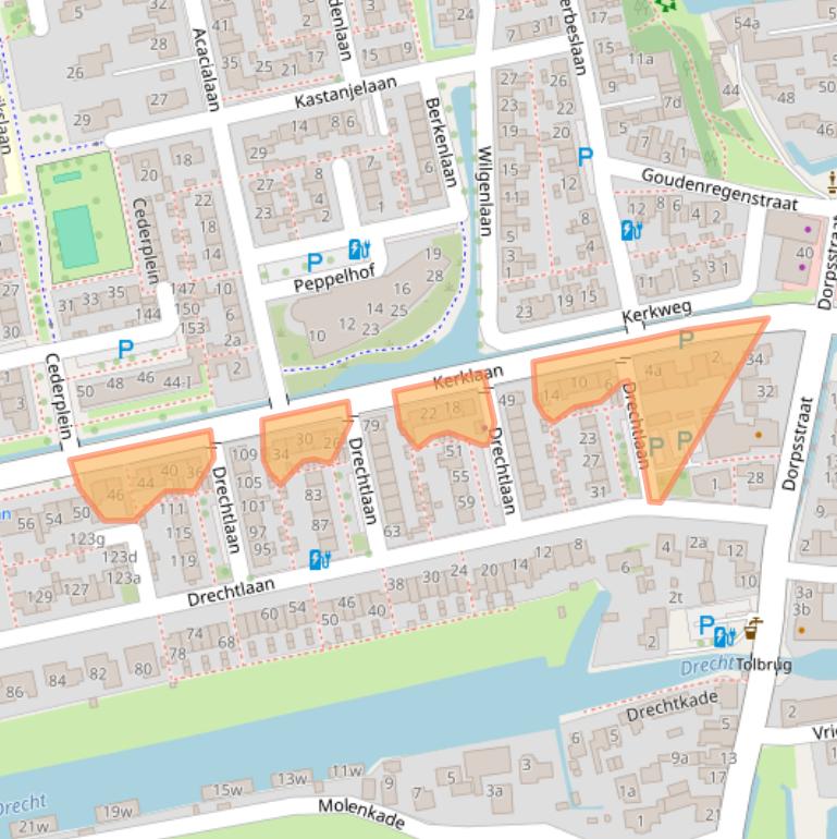 Kaart van postcodegebied 2451CG.
