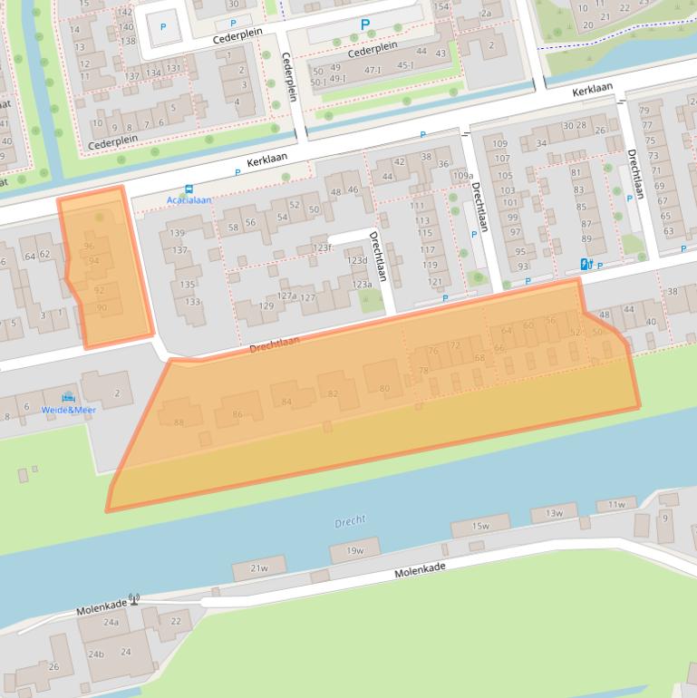 Kaart van postcodegebied 2451CN.