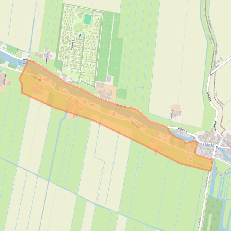 Kaart van postcodegebied 2451CR.