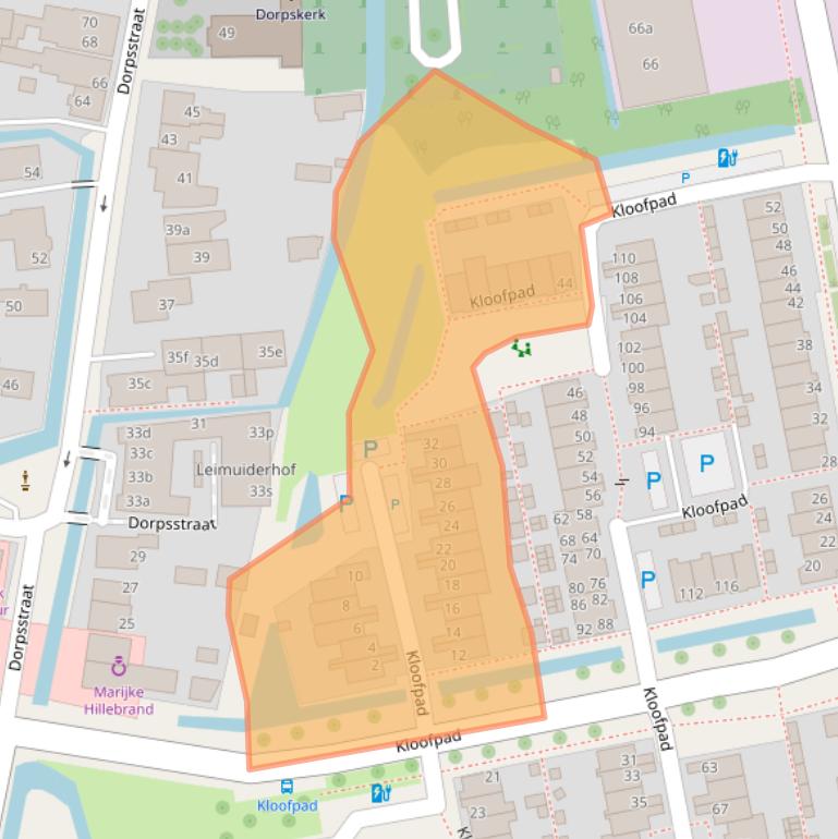 Kaart van postcodegebied 2451GC.