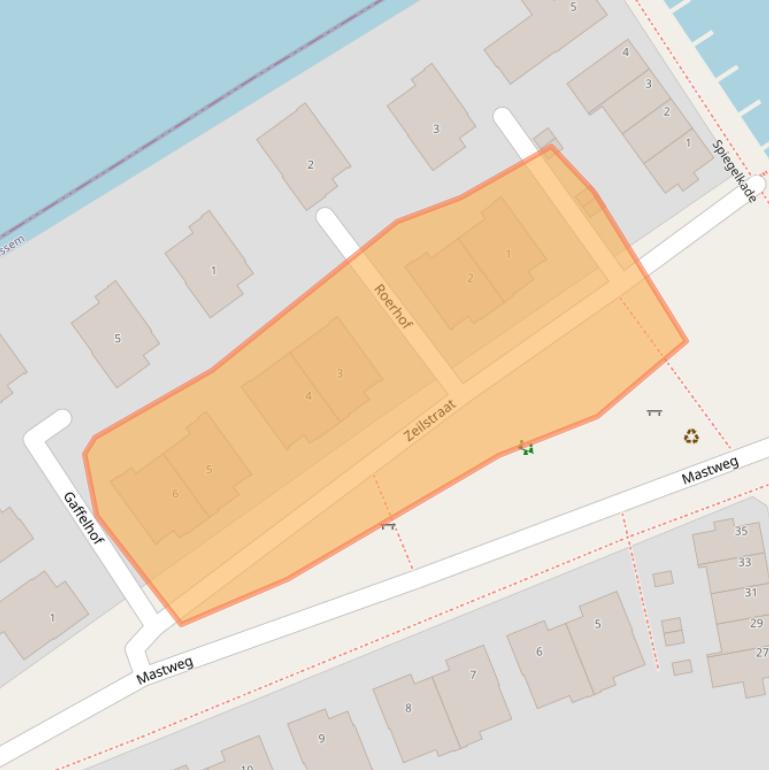 Kaart van postcodegebied 2451TH.