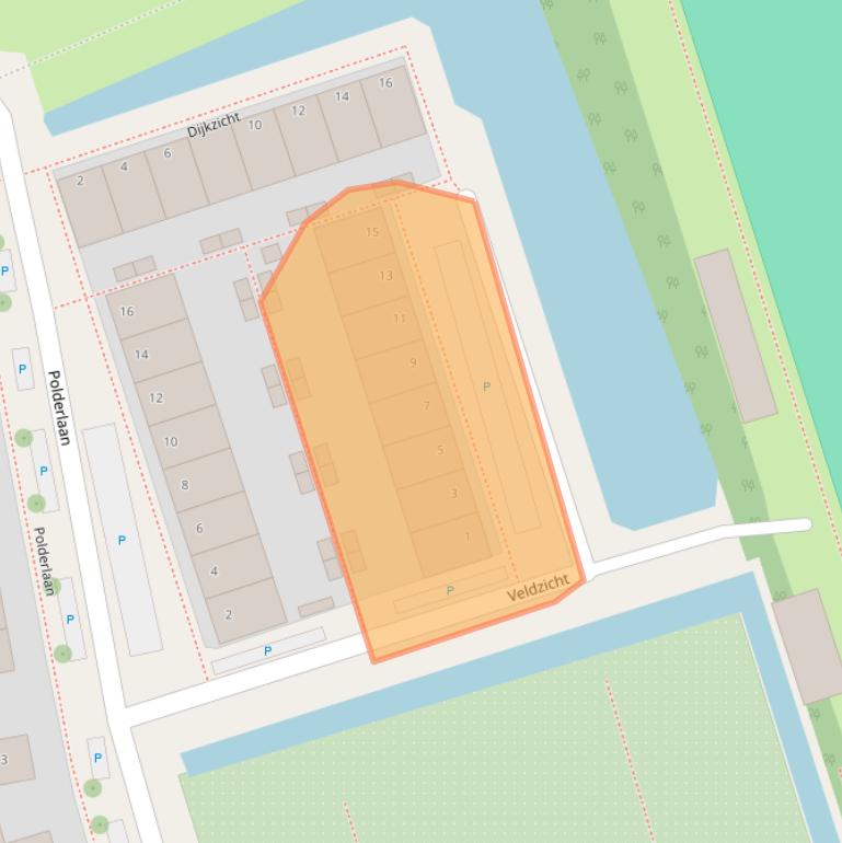 Kaart van postcodegebied 2451TM.