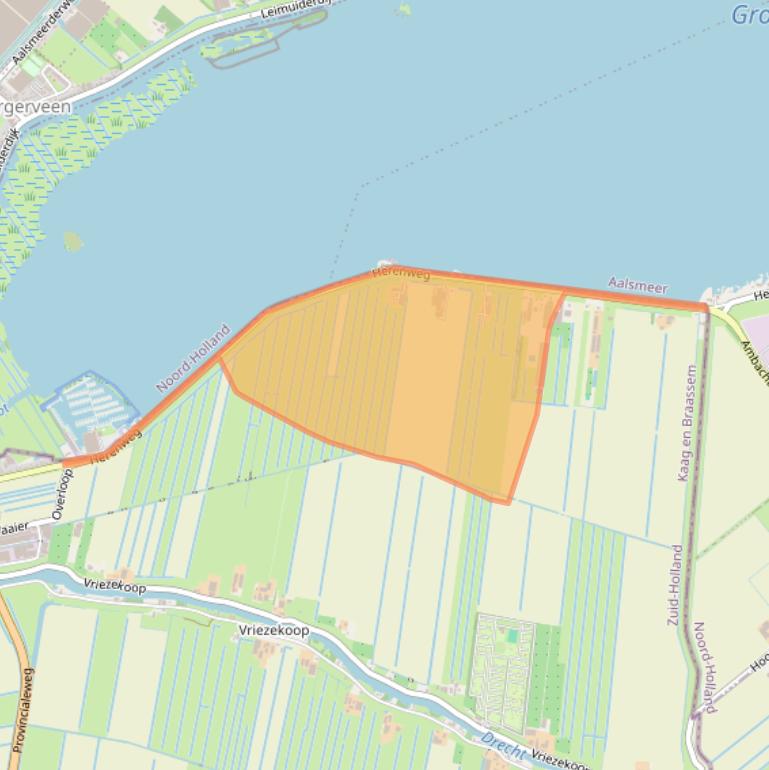 Kaart van postcodegebied 2451VP.