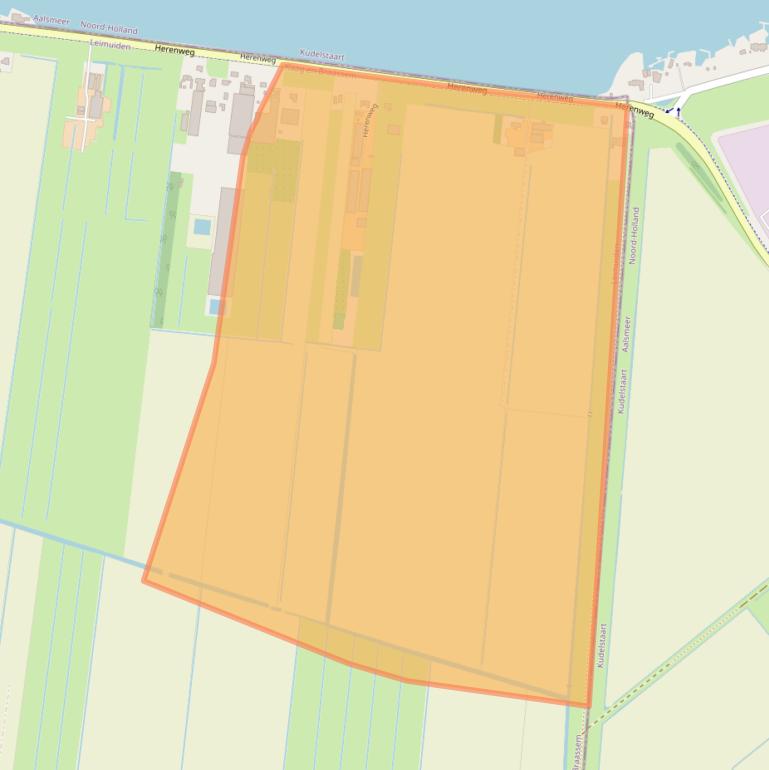 Kaart van postcodegebied 2451VR.