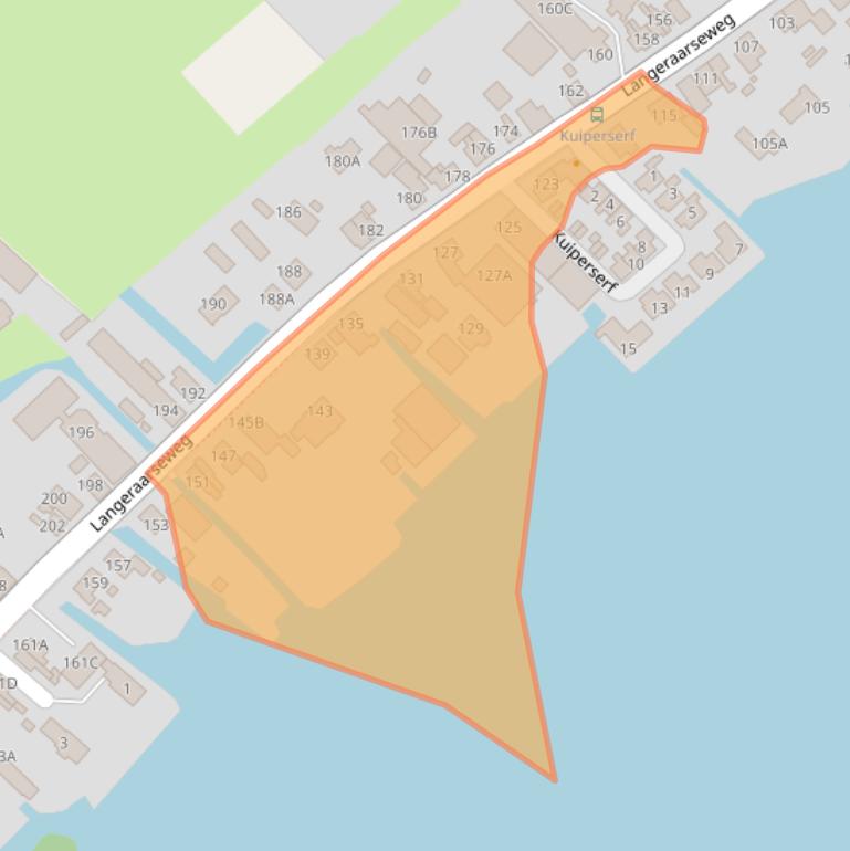 Kaart van postcodegebied 2461CH.